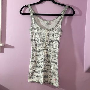 VINTAGE Y2K PINK winter tank